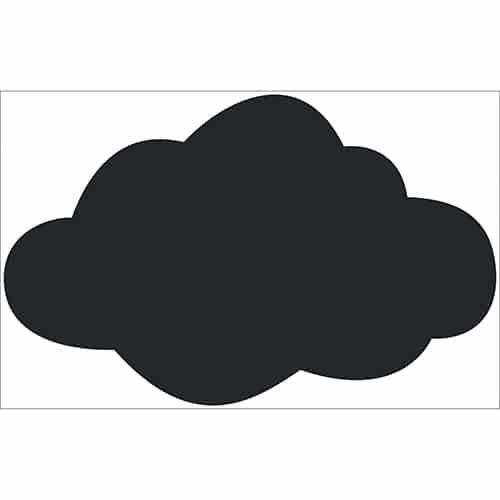 Sticker gros nuage noir