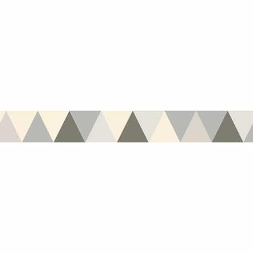 Frise adhésive Scandinave triangles gris