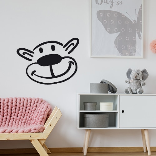 Brun Couleur Pissenlit Wall Sticker Salon Bedroomkids Chambres Décor À La  Maison PVC Autocollant Mural