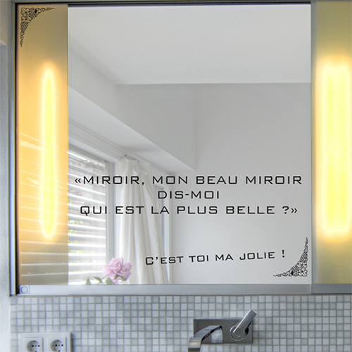 Sticker citation Disney miroir miroir