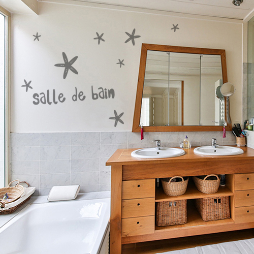 Sticker Salle de bain étoiles autocollant