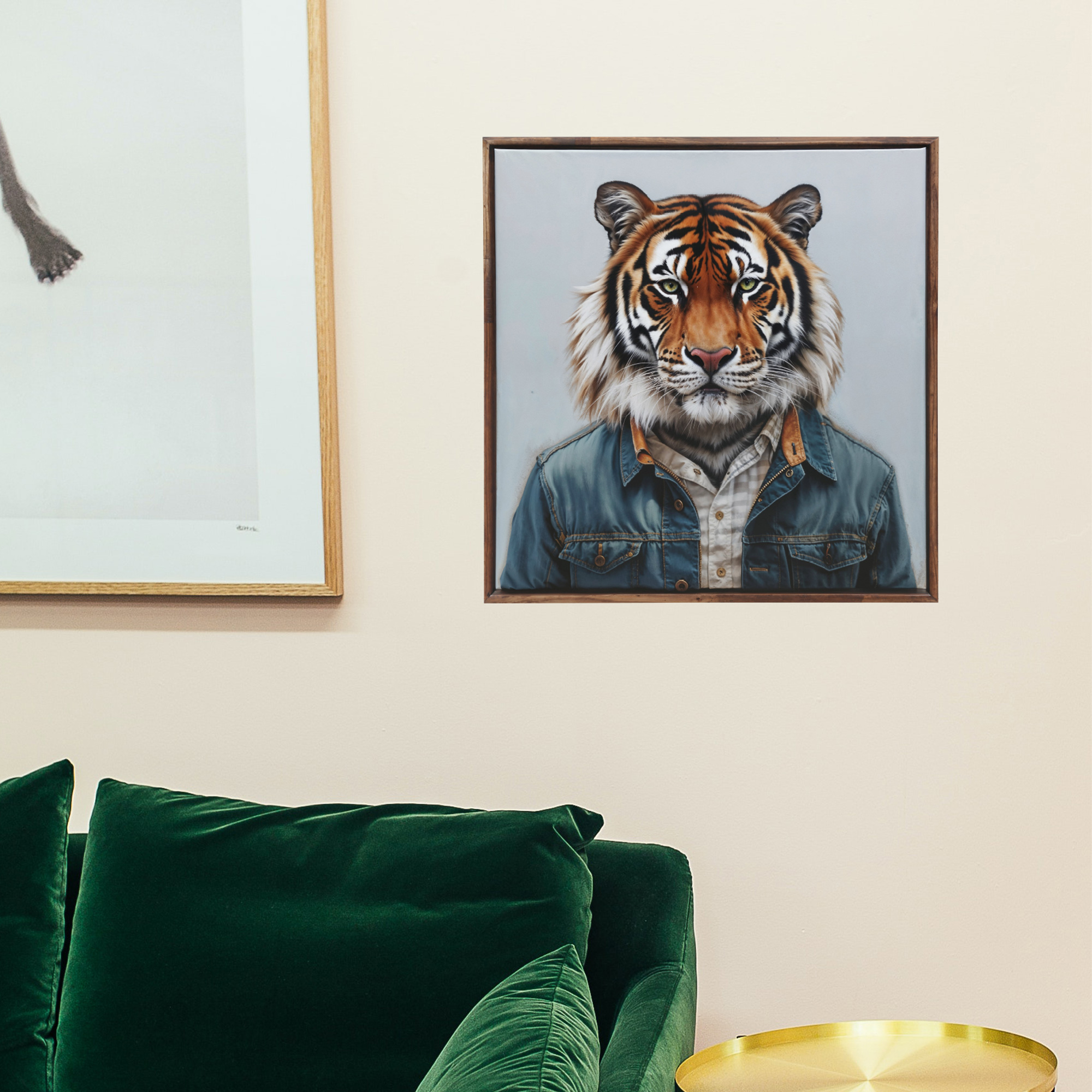 sticker, tigre portrait