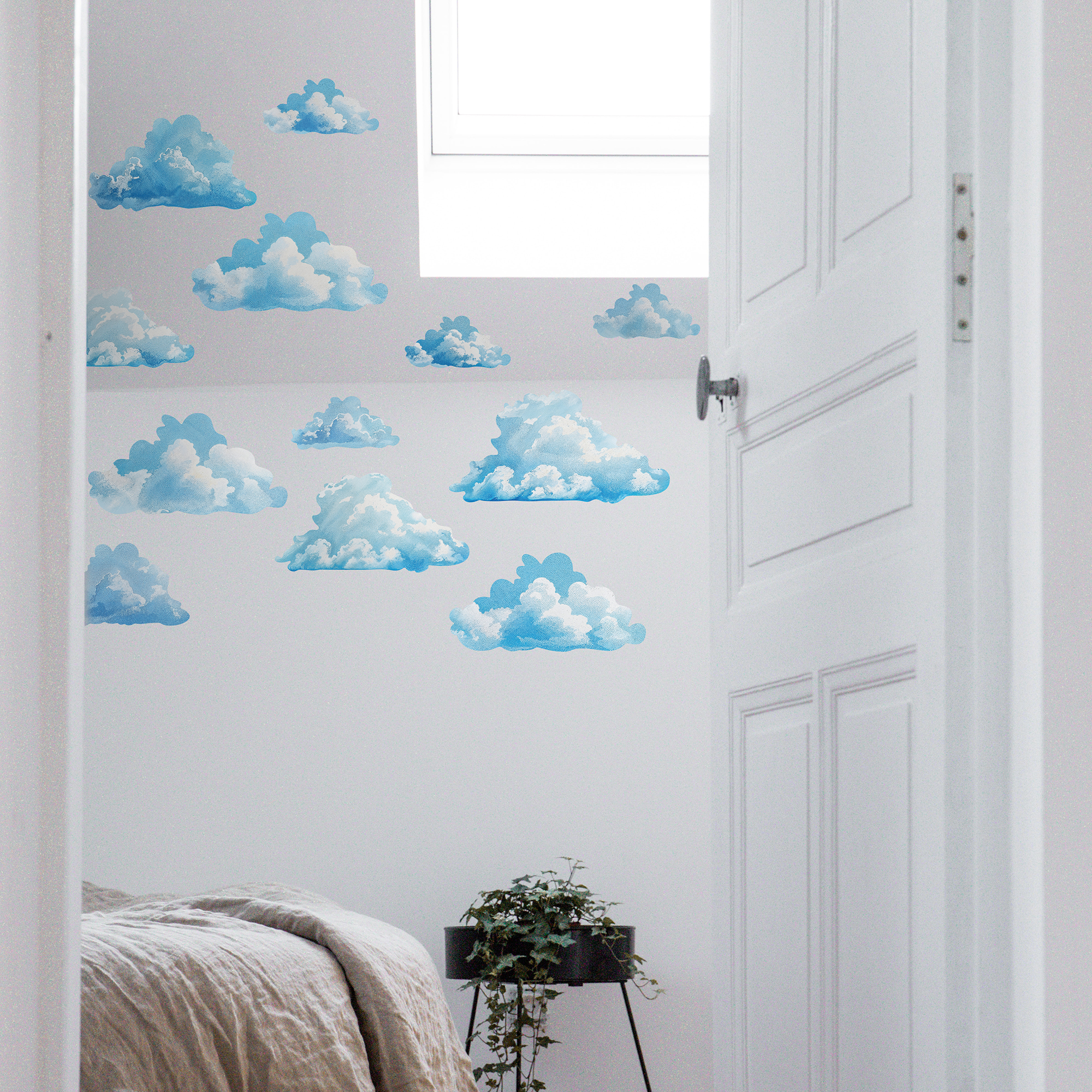 sticker, nuages